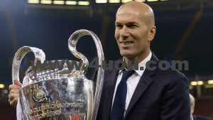 زيدان Zidane مدربا للنادي الملكي ريال مدريد حتى عام 2022