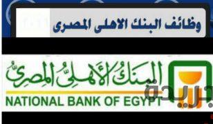 وظائف البنك الاهلى المصري