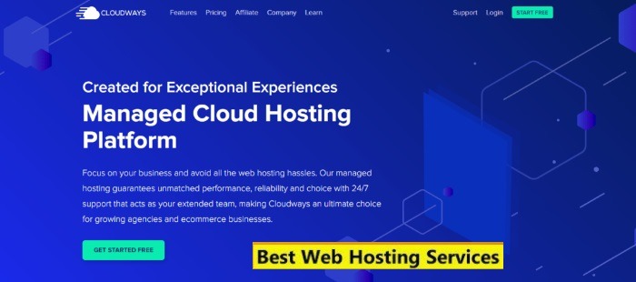 cloudways landing page