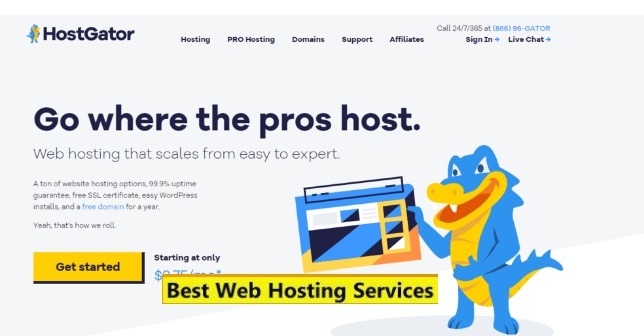 hostgator landing page