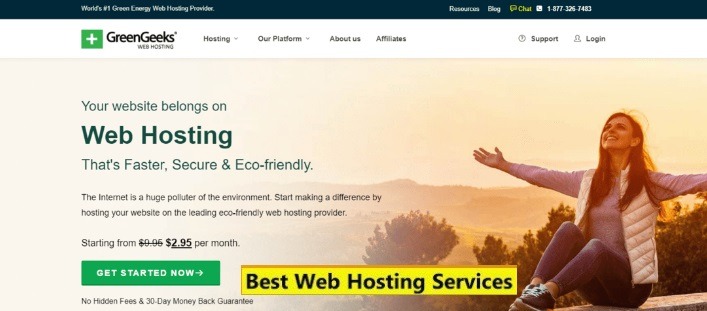 greengeeks landing page