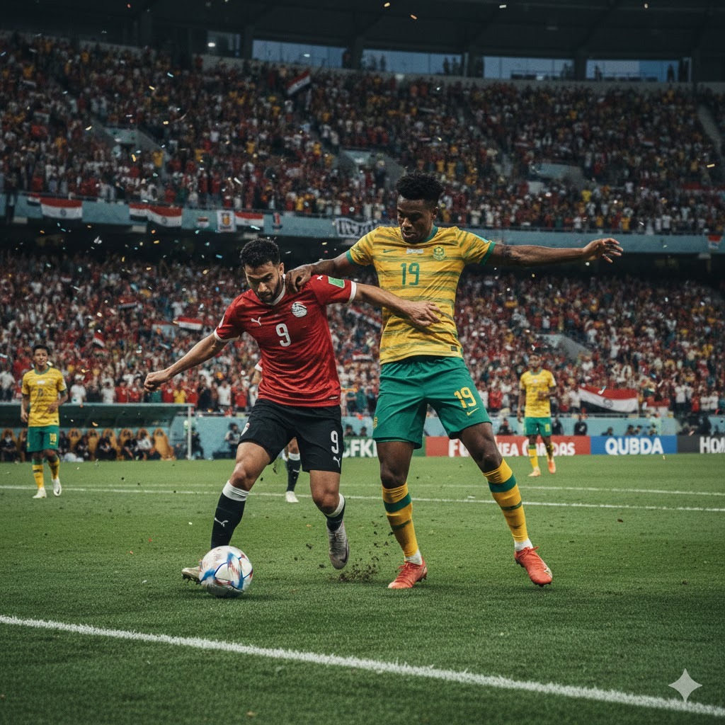 الليلة.. مواجهة الحسم بين مصر وجنوب أفريقيا في أمم إفريقيا 🇪🇬