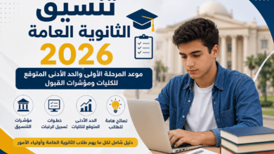 تنسيق الثانوية العامة 2026 والحد الأدنى المتوقع للكليات في الجامعات المصرية