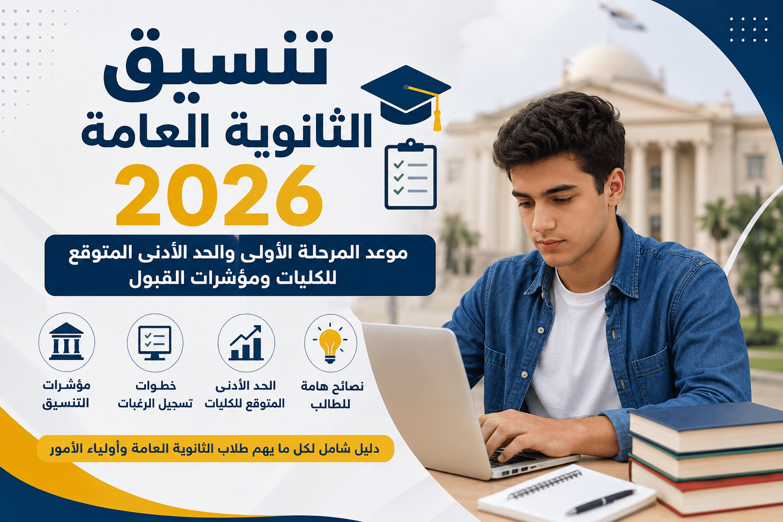 تنسيق الثانوية العامة 2026 والحد الأدنى المتوقع للكليات في الجامعات المصرية